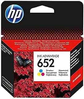 خرطوشة حبر اصلية F6V24AE HP 652 HP652 لطابعة اتش بي ديسك جيت انك ادفانتج 1115 اداء اللون: تقريبا 200 صفحة / 5% من قطعة واحدة من اتش بي