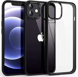 جراب بريميوم شفاف TPU مع إطار سيليكون مقاوم للصدمات – حماية مثالية وتصميم أنيق متوافق مع ايفون 11 (شفاف وأسود)