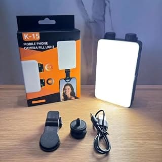 K-15 LED Fill Light for DSLR Camera, RGB Flash, Mobile Phone Live Streaming, Photography Video Light