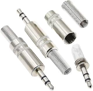 قطعة واحدة مخرج صوت 3.5mm أنثى 3 سنون ستيريو لتصليح سماعات الرأس - هيكل معدني