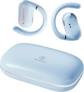 True Wireless Earbuds, Open-Ear Bluetooth 5.3 Headphones 4-Mics ENC Clear Call, OWS Bluetooth Earbuds Touch Control, IPX6 Waterproof TWS, Light-Weight Earphones