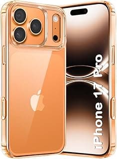 Zubitech iPhone 17 Pro Clear Case Soft Flexible Silicone TPU Shockproof Transparent Back Cover Case (Transparent, iPhone 17 Pro)