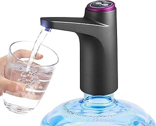 مضخة مياه ذكية تعمل باللمس للمنزل والمكتب – Electronic USB Charging Water Pump with Automatic Shut Off, Practical Water Bottle Dispenser for Daily Use, Black Color