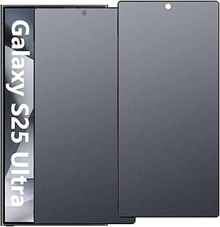 سكرين حماية خصوصية مطفي لـ Galaxy S25 Ultra، عدد 2، مطفي مضاد للانعكاس (ليس زجاج مقسى)، صلابة 9H سيراميك