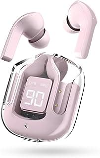New Generation Bluetooth Earbuds (Air39 & Air31) Noise Isolating In-Ear Wireless Earbuds - Wireless Touch Control Earphone Compatible with iPhone and Android (Pink)