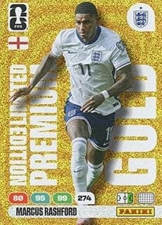 Marcus Rashford, FIFA World Cup 2026, Adrenalyn XL, limited edition premium gold Premium Gold, #274, England