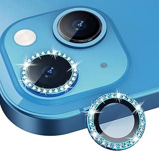 Diamond Camera Lens Protector for Iphone 12 Pro Max/ 13 mini/ 13, Blue Color