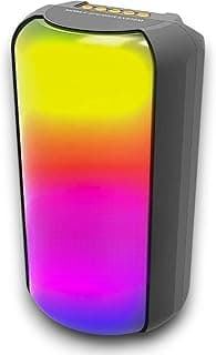 Wireless Portable Bluetooth Speaker – RGB LED, Deep Bass, USB/SD Support, Mic Input, Hands-Free Calls Portable Stereo Sound (GN-09)