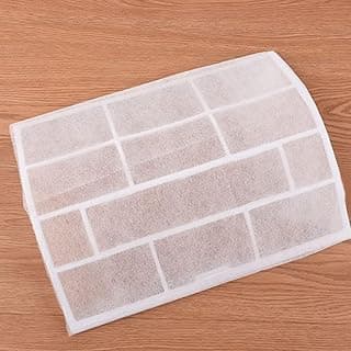Air Conditioner Air Filter and Purifier Set 2 Pieces 30 x 40 cm with Adhesive Double Sided Tape for Easy Installation and Clean AC Venting Mesh