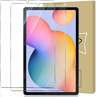 عبوة 2 زجاج مقوى لجهاز Tab S6 Lite (10.4 بوصة SM-P610/P615)، فيلم حماية صلابة 9H متوافق مع سامسونج Galaxy Tab S6 Lite مقاس 10.4 بوصة