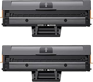 خرطوشة حبر متوافقة مع سامسونج MLT-D111S من هيتز، متوافقة مع سامسونج اكسبرس SL-M2026W M2026 M2020 M2070W M2020W M2022W M2070 M2022 M2070FW M2078W M2071 M2070F (اسود، 2 حزمة)