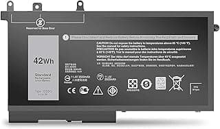 3DDDG Battery Compatible with Dell Latitude 5280 E5280 5290 5480 E5480 5490 5580 E5580 5590 Precision 3520 3530 Series 049XH 45N3J 3VC9Y RRJDX 11.4V 42Wh