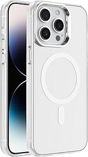 جراب لهاتف ايفون 12/ايفون 12 Pro شفاف كريستالي [متوافق مع MagSafe] جراب جل TPU ناعم، سيليكون مرن مضاد للخدش، غطاء شفاف - شفاف