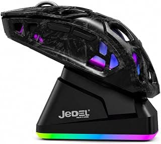 For JEDEL GWH-111 Tri-Mode Wireless RGB Gaming Mouse – PAW3311 Optical Sensor, 12,000 DPI, 1000Hz Polling Rate, RGB Charging Dock, Lightweight Honeycomb Design