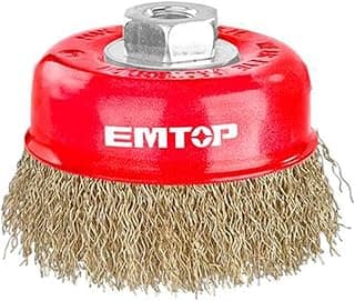 4-inch Heavy-Duty Wire Cup Brush- Red