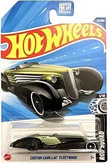 Custom Cadillac Fleetwood Die-Cast Car, Green and Black, Rod Squad Series, 1/10, 24/250