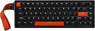 HE68 Wired Magnetic Gaming Keyboard, 8K Polling Rate, 0.125ms Low Slow, RGB Backlight, Gasket Mount Design, USB-A to C Connection, Supports Mac, PC, PS, Switch, Portability (Black)