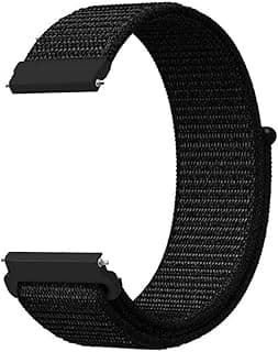 20mm Soft Nylon Watch Bands Compatible with Samsung Galaxy Watch 4 Band 45mm/40mm, Galaxy Watch 4 Classic Band 46cm/42mm, Watch 3 40mm Band