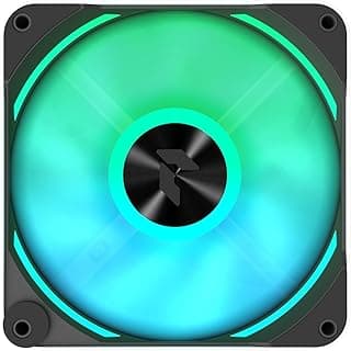 APNX FP2 White Performance ARGB Fan, 120mm, 30mm Frame Width, PWM 500-1800 RPM, High Air Flow, FDB Bearing, Thick Shock-Absorbing Pad, for PC Case, Liquid and Air Cooler, White