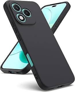 Soft Silicon Camera Protection Case with Microfiber Lining For Honor 400 Lite 5G (Black)