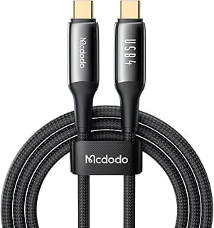 USB 4 Cable 4ft,240W Fast Charging USB C to USB C Cable,40 Gbps Data Transfer 8K Video Ultra-Clear Output Audio Video Synchronization Suitable for Thunderbolt 4、iPhone 15、Laptop、Hub、Docking