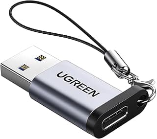 كابل محول USB نوع سي الى USB 3.0 نوع سي 3.1 انثى الى USB ذكر 5 جيجابايت في الثانية متوافق مع ماك بوك برو 2018 ايباد برو 2020 جالاكسي نوت 20 واللاب توب وشاحن الحائط مع منفذ USB نوع ايه من يوجرين، فضي