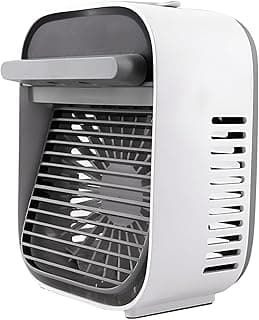 Portable Air Conditioner - Compact desert air cooler with spray, fan, 3-speed cooling light, 600ml tank, and 2 outlets for efficient air circulation