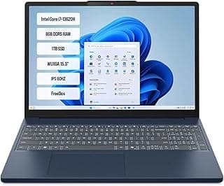 لاب توب ايديا باد سليم 3 15IRH10 من لينوفو، معالج انتل كور 83K10061TR i7-13620H، ذاكرة DDR5 16 جيجابايت، قرص تخزين SSD سعة 1 تيرابايت، شاشة WUXGA 15.3 بوصة دقة IPS بمعدل تحديث 60 هرتز، نظام فري دوس