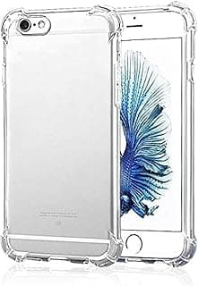 [شفاف كريستالي] جراب [ممتص للصدمات] بظهر بلاستيك صلب شفاف وإطار TPU مرن لهاتف iPhone 6/6s