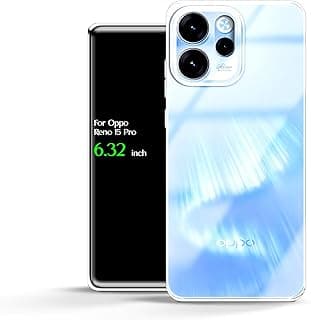 جراب لهاتف Oppo Reno 15 Pro، غطاء خلفي من السيليكون الشفاف HD، مضاد للاصفرار وحماية عالية من الصدمات (6.32 بوصة) (شفاف)