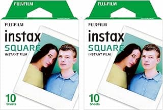 فيلم فوجي فيلم Instax Square عبوة مزدوجة (20 صورة) 2 علبة (20 طباعة)