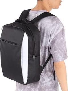 Acogedor PS5 Game Console Backpack, Waterproof Travel Case Shockproof Nylon Fabric Headphones and Gaming Accessories