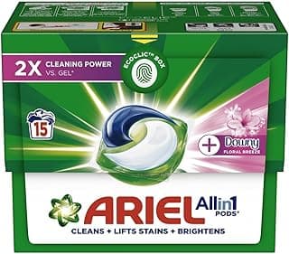 Ariel Automatic 3-in-1 Laundry Detergent Pods with Touch of Downy Freshness 15 Washes