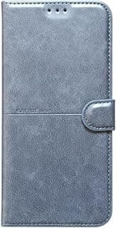Case Compatible with Honor X6C Flip Leather Case Cover New Design High Quality Two-Layer Drop Protection Screen Protector for Honor X6C (Blue)