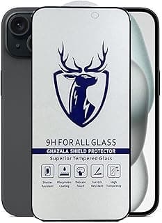Deer Screen Protector Original Super Tempered Glass 9H Screen Protector For Iphone 15 (6.1) / Iphone 15 Pro (6.1)/ Iphone 15 Pro Max Full Glue (Iphone 15)