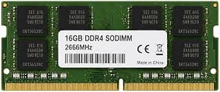 ذاكرة رام DDR4 SODIMM سعة 16 جيجابايت بسرعة 2666 ميجاهرتز | للأجهزة المحمولة والميني PC, نقل بيانات فائق السرعة, استهلاك طاقة منخفض, تركيب سهل, موثوقة ومختبرة
