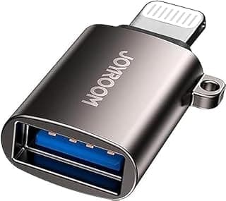 محول H156 OTG من ذكر إلى أنثى USB متوافق مع ايفون - أسود