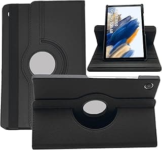 Case for Samsung Galaxy Tab A8 10.5 SM-X200/X205/X207, 360 Degree Rotation with Stand Function, Protective Case for Samsung Galaxy Tab A8 10.5 Inch 2021 Tablet, Black