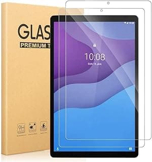 واقي شاشة لجهاز لينوفو تاب M10 HD الجيل الثاني 10.1 انش TB-X306X بدرجة صلابة 9 مضادة للخدش بدون فقاعات عالية الوضوح من الزجاج المقسى متوافق مع M10 قطعتين شفاف