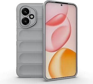 جراب سيليكون Dl3 Mobilak لهاتف Honor 400 5G، حماية شديدة التحمل، مقاوم للصدمات، مرن مع حماية للكاميرا (رمادي)
