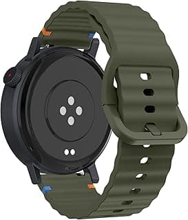 سوار 18 مم لهواوي Watch GT 6 41mm/GT 5 Pro 42 mm/GT5 41mm/GT4 41 mm/هواوي Watch 5 42mm، سوار رياضي سيليكون بديل لـ Venu 2S/3S/Vivomove 3S/4S
