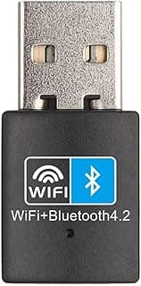 USB WiFi Bluetooth Adapter, 150Mbps Dual Band 2.4GHz, Bluetooth 4.2 Wireless Network Receiver