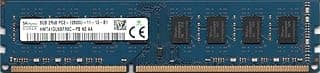 وحدة ذاكرة كمبيوتر مكتبي أصلية سعة 8 جيجابايت DIMM من 240 دبوس DDR3 PC3-12800 غير مدعومة بذاكرة مؤقتة أو ذاكرة لتصحيح الأخطاء من هاينكس