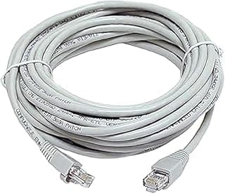 كابل شبكة Cat 6 مع موصلات RJ45، طول 10 متر، ايثرنت