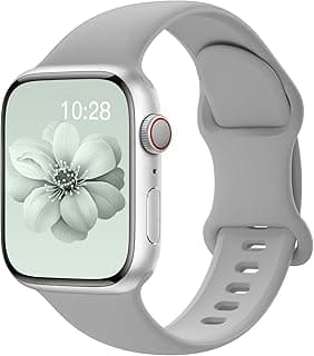 Compatible with Apple Watch Strap 41 mm 40 mm 42 mm 46 mm 45 mm 44 mm 38 mm 49 mm, Silicone Sport Replacement Straps Compatible with iWatch 11 10 9 8 7 6 5 4 3 2 1 Ultra SE 1/2/3 Men Women