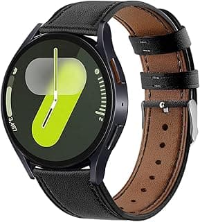 DEALELE Compatible with Samsung Galaxy Watch 7 / FE / 6/6 Classic / 5/5 Pro / 4/4 Classic/Galaxy 3 41mm / Active 2, 20mm Soft Leather Replacement Strap for Huawei GT2 / GT3 42mm
