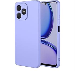 جراب سيليكون عالي الجودة مبطن من الداخل مع حماية كاملة للكاميرا لهاتف Honor X5C X5C Plus (أرجواني)