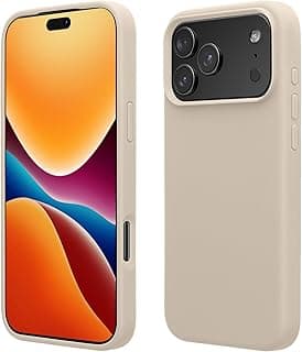 Case Compatible with Apple iPhone 17 Pro Max Case - TPU Silicone Phone Cover with Soft Finish - Cream