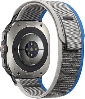 سوار Trail Loop متوافق مع ساعة سامسونج Galaxy Watch 7 Ultra مقاس 47mm، حزام رياضي نايلون مرن وجيد التهوية قابل للتعديل لساعة Galaxy Watch 7 Ultra