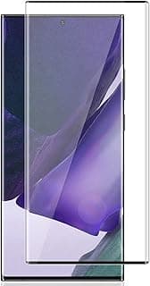 واقي شاشة زجاج مقوى تغطية كاملة لهاتف سامسونج جالاكسي Note 20 Ultra - أسود